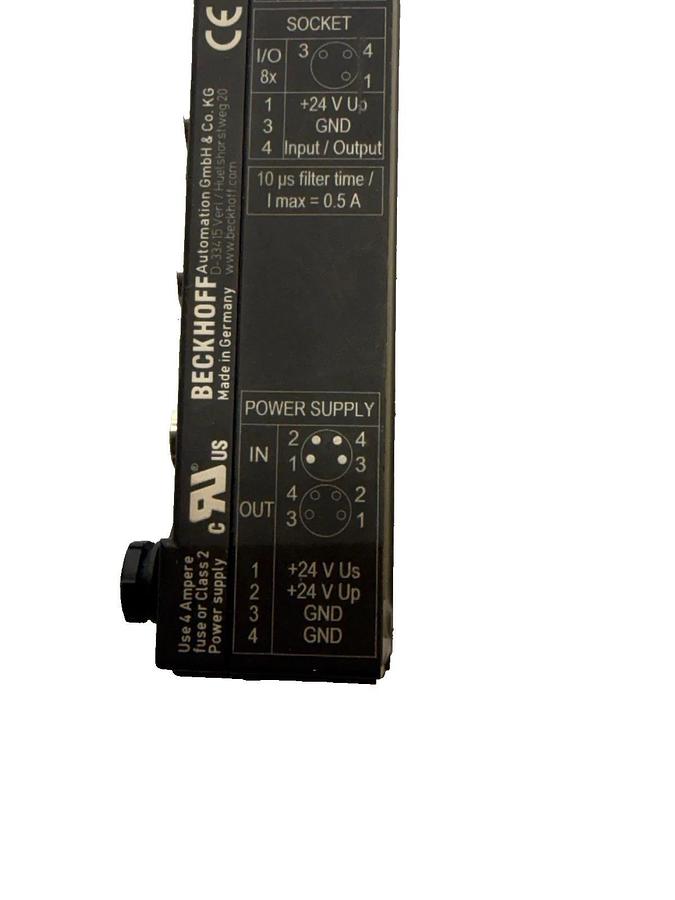 Used Beckhoff EP2338-0001 EtherCAT Box 8-Channel Digital Combo 24V DC 10μs 0.5A