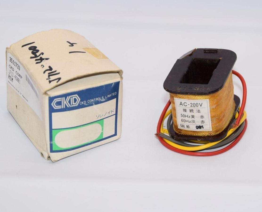 (NEW) CKD CORP. J712-45001 AS-30 200Vac 50/60Hz Coil