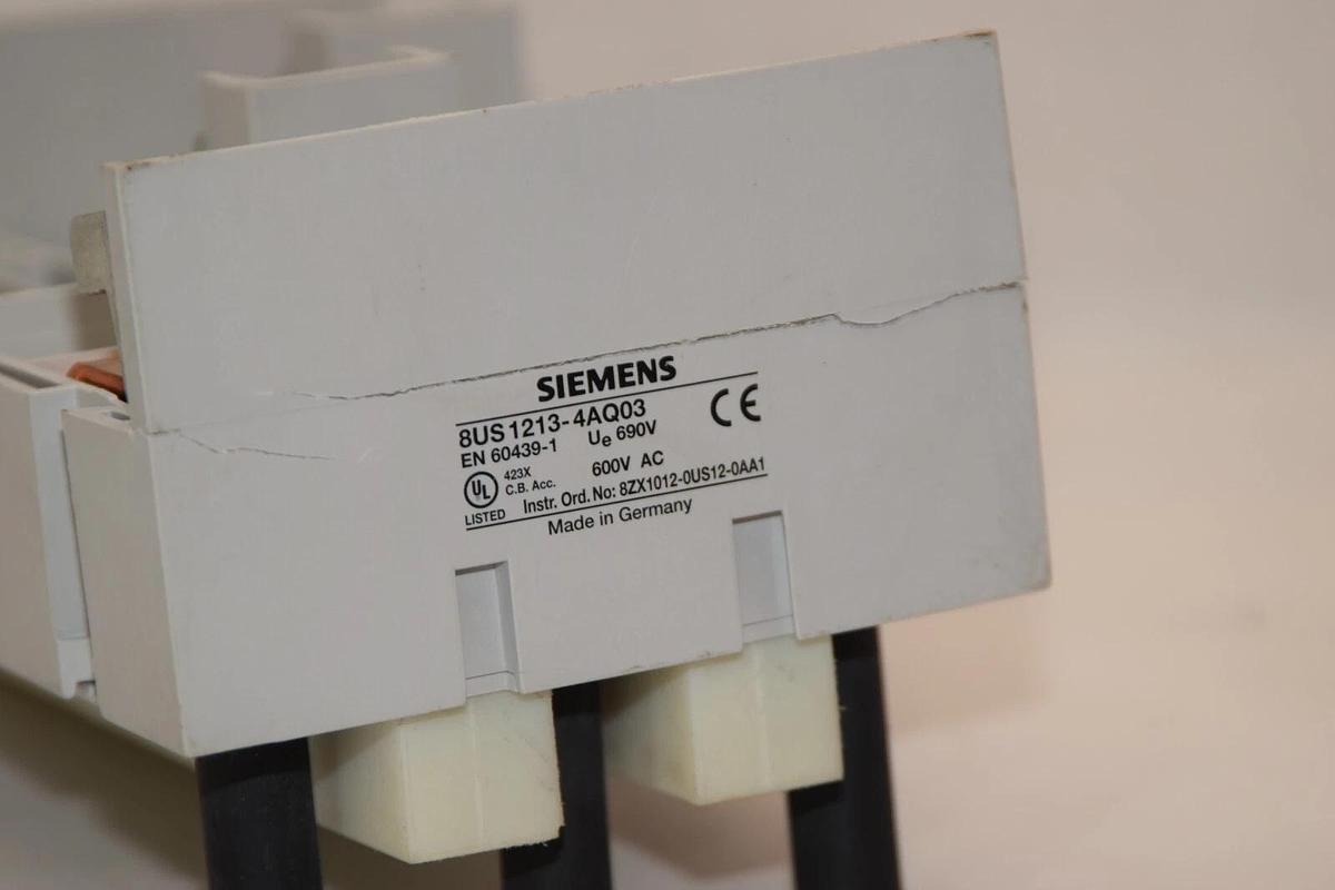 Used Siemens Busbar Adapter for Breaker 8US1213-4AQ03 8US12134AQ03 690v 600vac