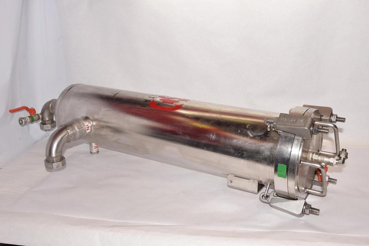 Used ASCO Stainless steel FILTRI 6" Filter Housing MTM032SL1HT-A35 1" Port Size  SS