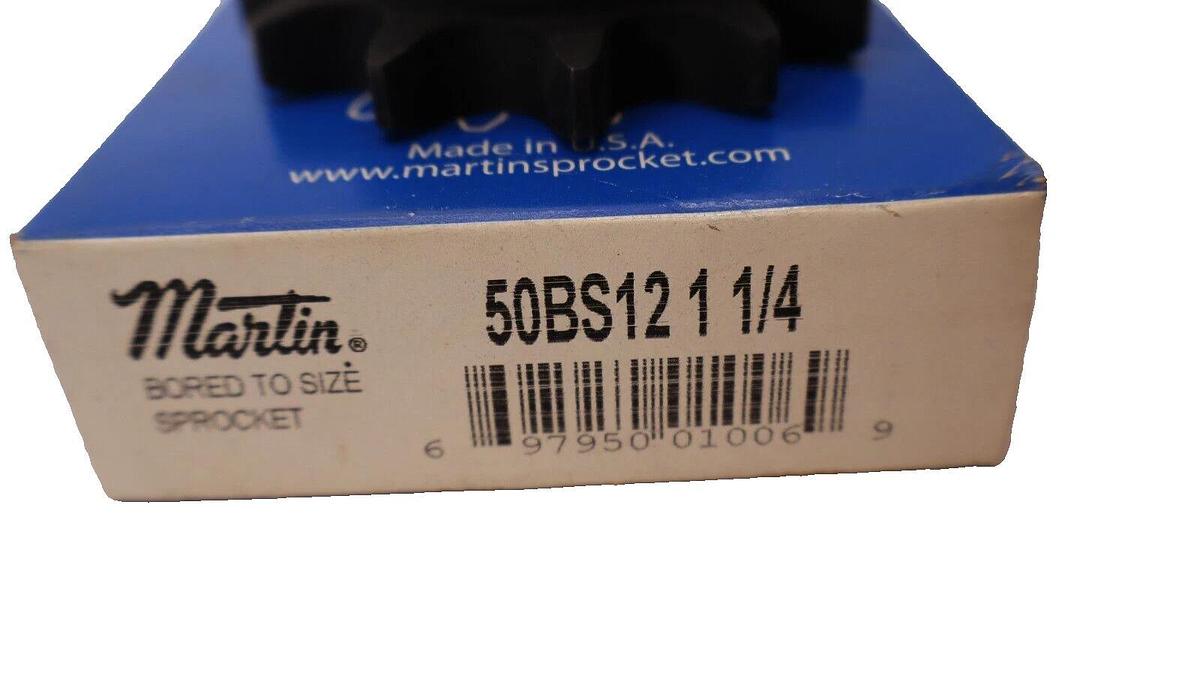(NEW) MARTIN 50BS12 1-1/4" Bore Sprocket