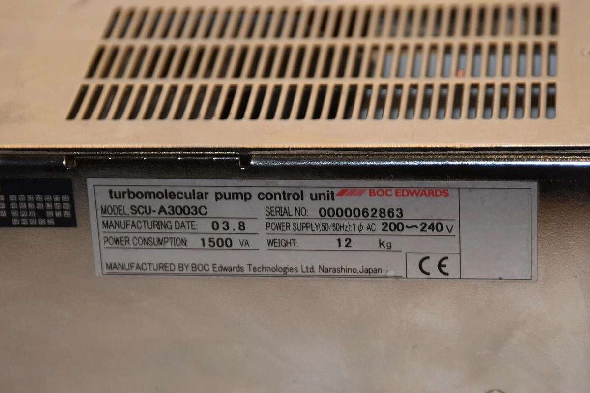Used BOC EDWARDS STP Control SCU-A3003C Turbomolecular Pump Controller STP-A3003C