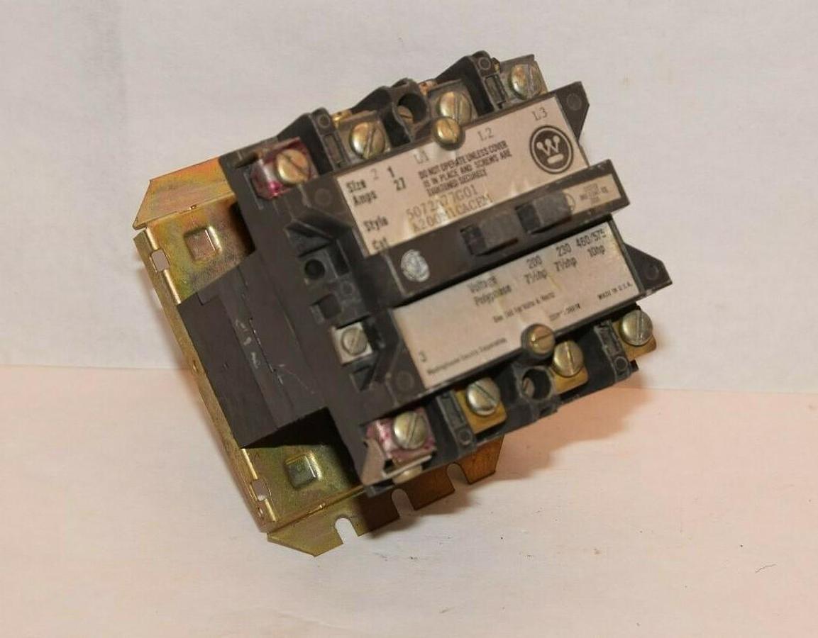 Used WESTINGHOUSE A200M1CACEM 27A Size 1 200V 110/120V Coil Contactor