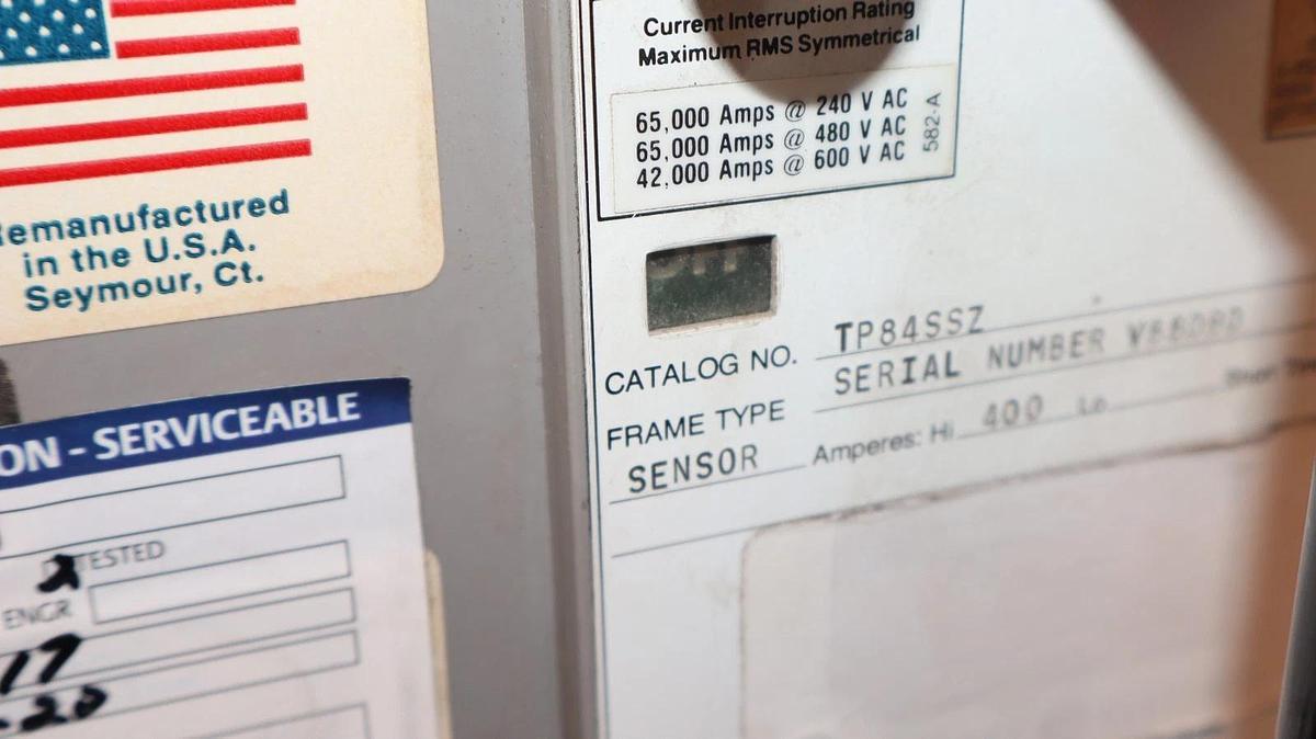 Refurbished GE General Electric Circuit Breaker Power Break 800A Amp TP84SSZ TR4S250