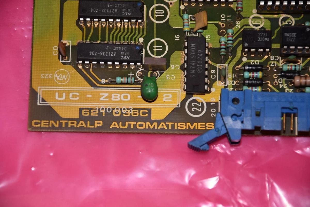 Used CENTRALP AUTOMATISMES A621 036 S A 621 036 S A621036S UC-Z80-T2 CIRCUIT BOARD