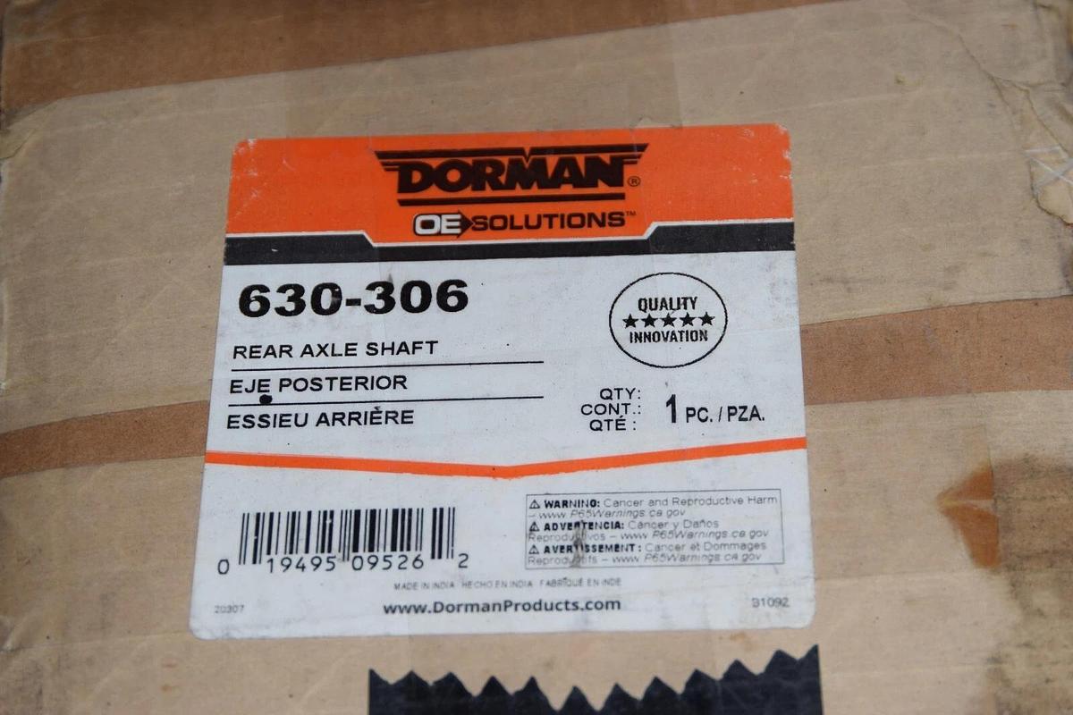 Dorman Right Rear Drive Axle Shaft 630-306 fits 94-98 Jeep Grand Cherokee (NEW)