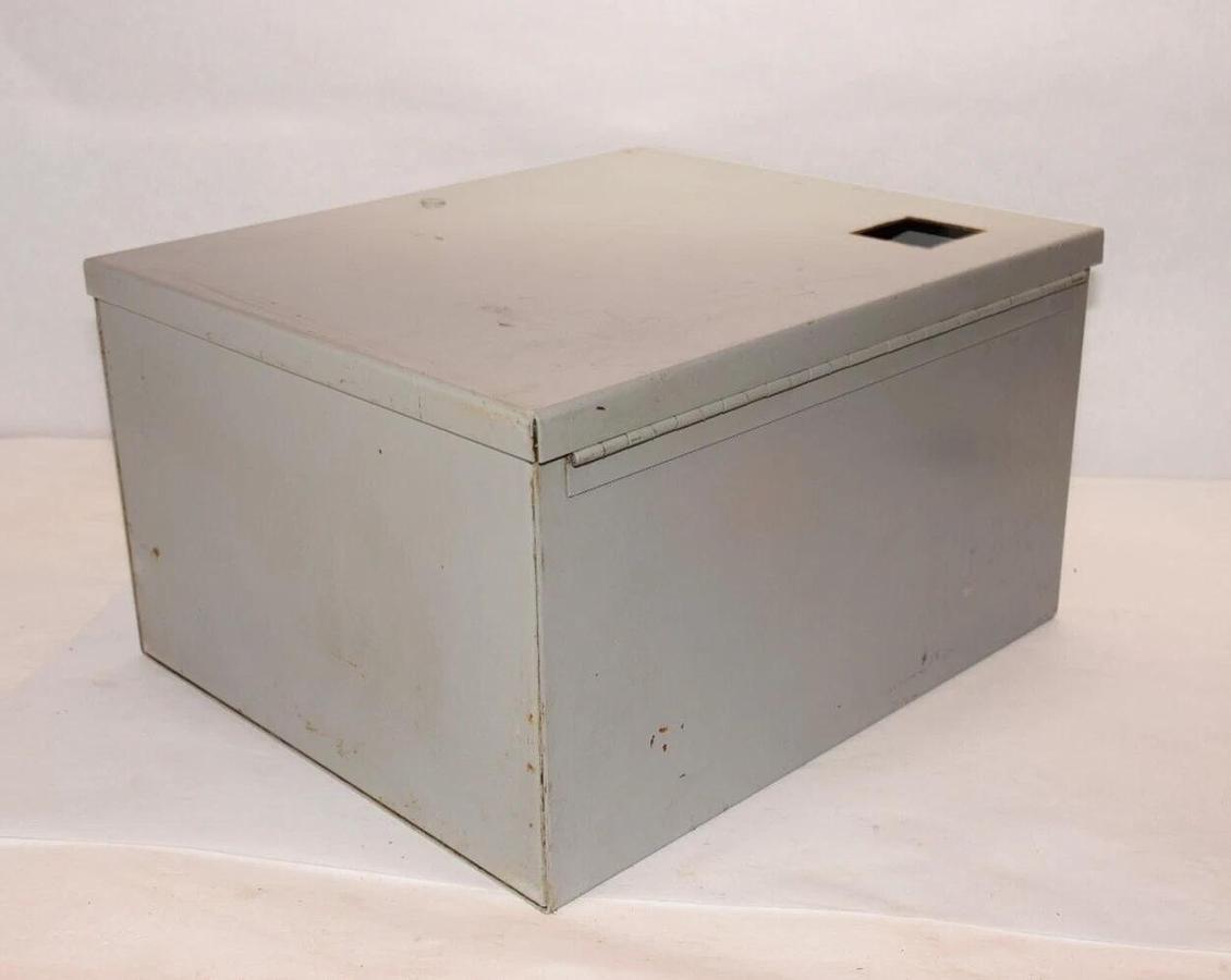 Used WIEGMANN 38248 , 14." x 12" x 8"  Electric Box  Enclosure, with backplate