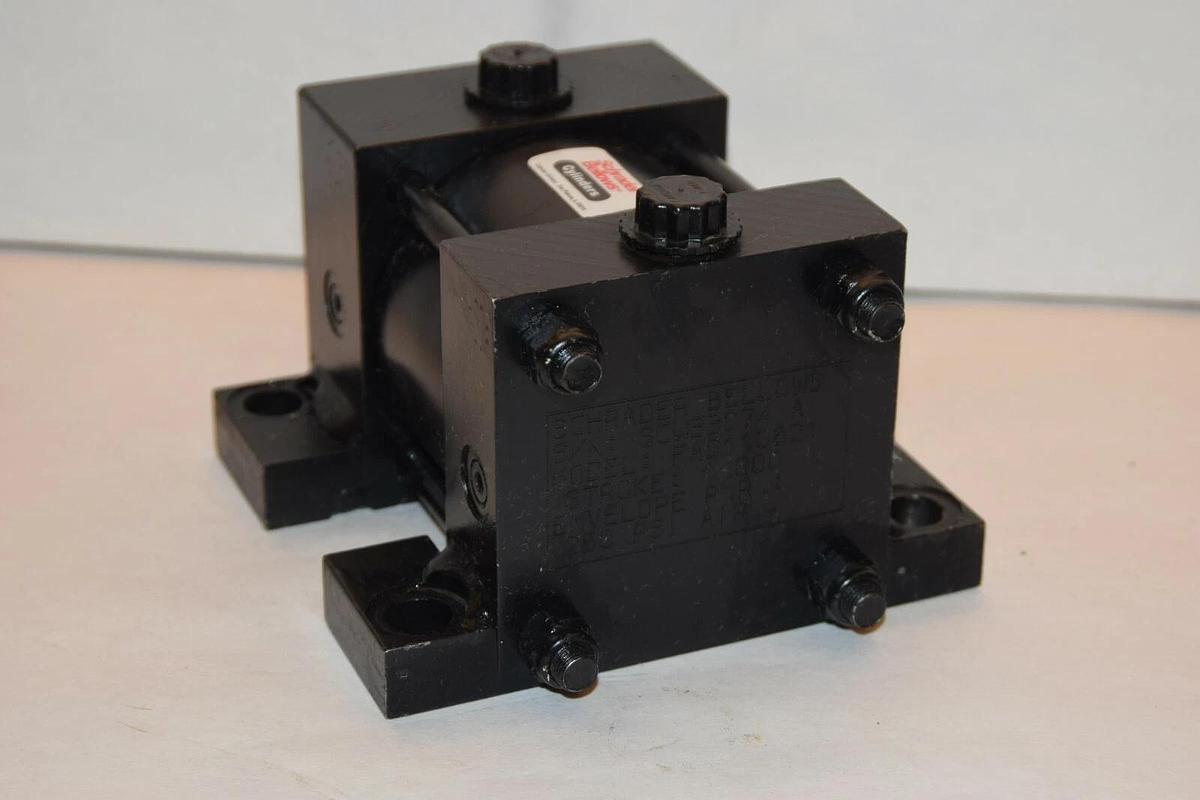 (NEW) SCHRADER BELLOWS FAD110821 250psi 1.0" Stroke Pneumatic Cylinder