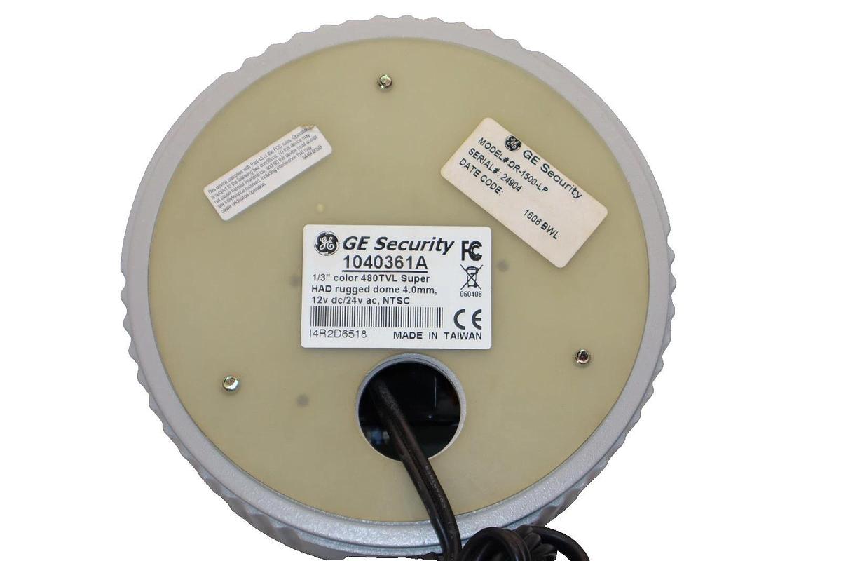 GE Security Camera DR-1500-LP , 1040361A 1/3" Color 4.0mm , 480TVL Dome (New)