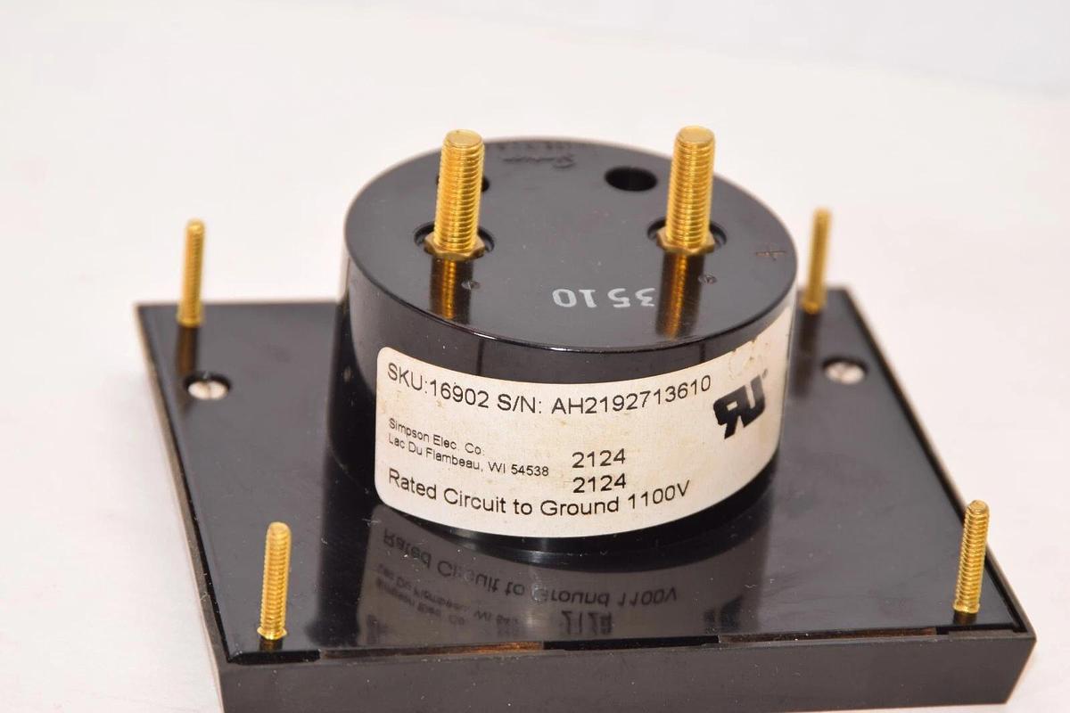 WESCHLER INSTRUMENTS 085010-L7 0-2Amp Precipitator Panel Meter *No Hardware NEW