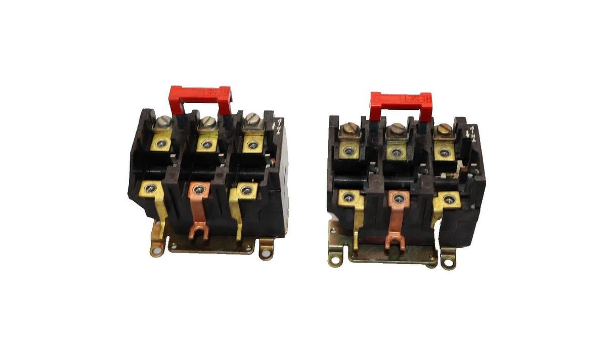 Used GE General Electric Overload Relay 9065SD05-U 3P (Lot of 2)