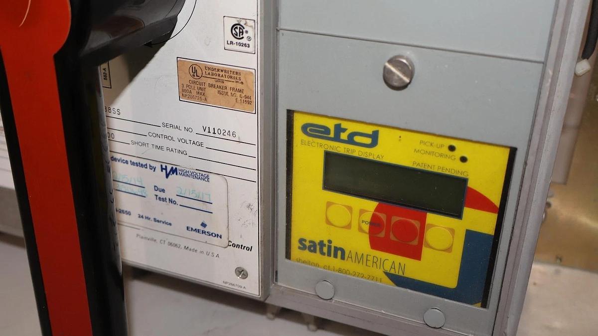 Refurbished GE General Electric Circuit Breaker Power Break 800A 800 Amp TP88SS ETD ETC-12