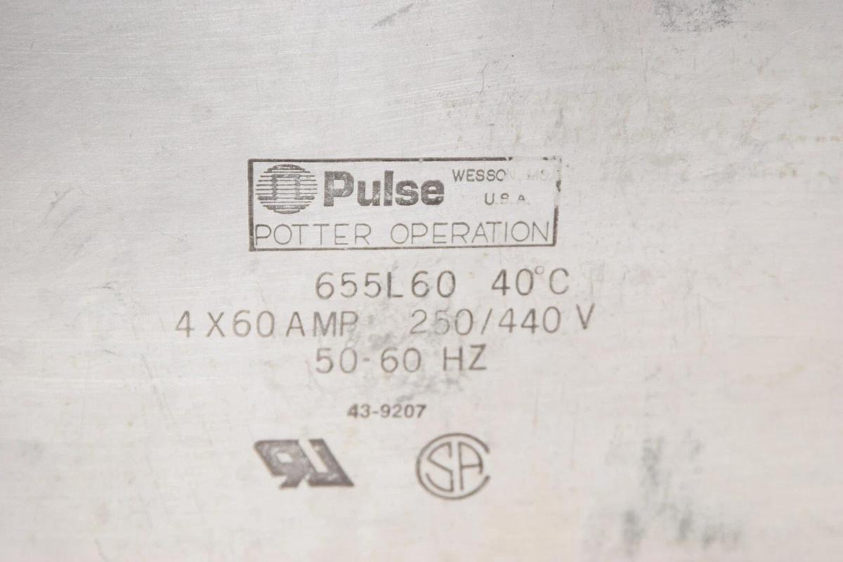 Used PULSE 655L60 4x60Amp 250/440V 40°C 50-60Hz Potter Operation