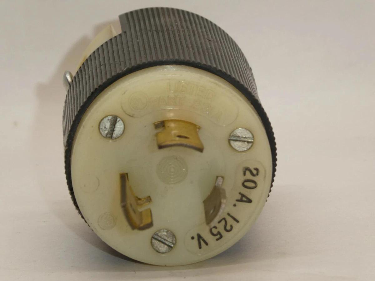 (NEW - Lot of 2) HUBBELL 231A 20A 125V Twist Lock Plug