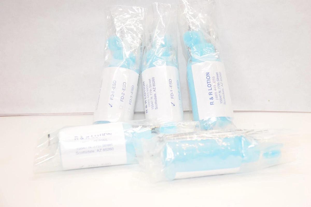 (NEW - LOT OF 5) R & R LOTION FD-1-ESD 2oz Flux Dispenser