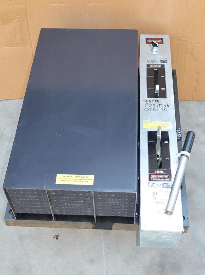 Used Zenith Automatic Transfer Switch 1600a 1600 Amp 3ph 277/480v ZTSDH160ES-7
