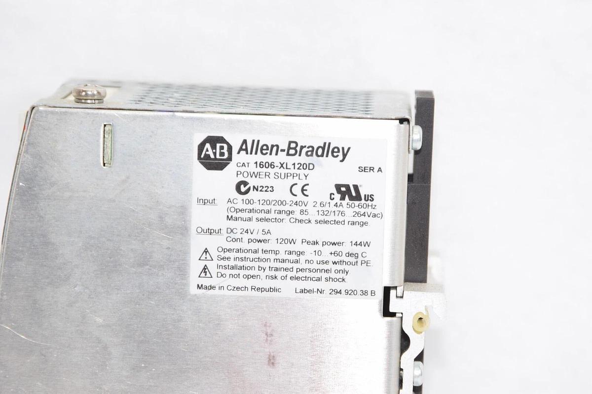 Used ALLEN BRADLEY 1606-XL120D Series A 100-120/200-240V Power Supply