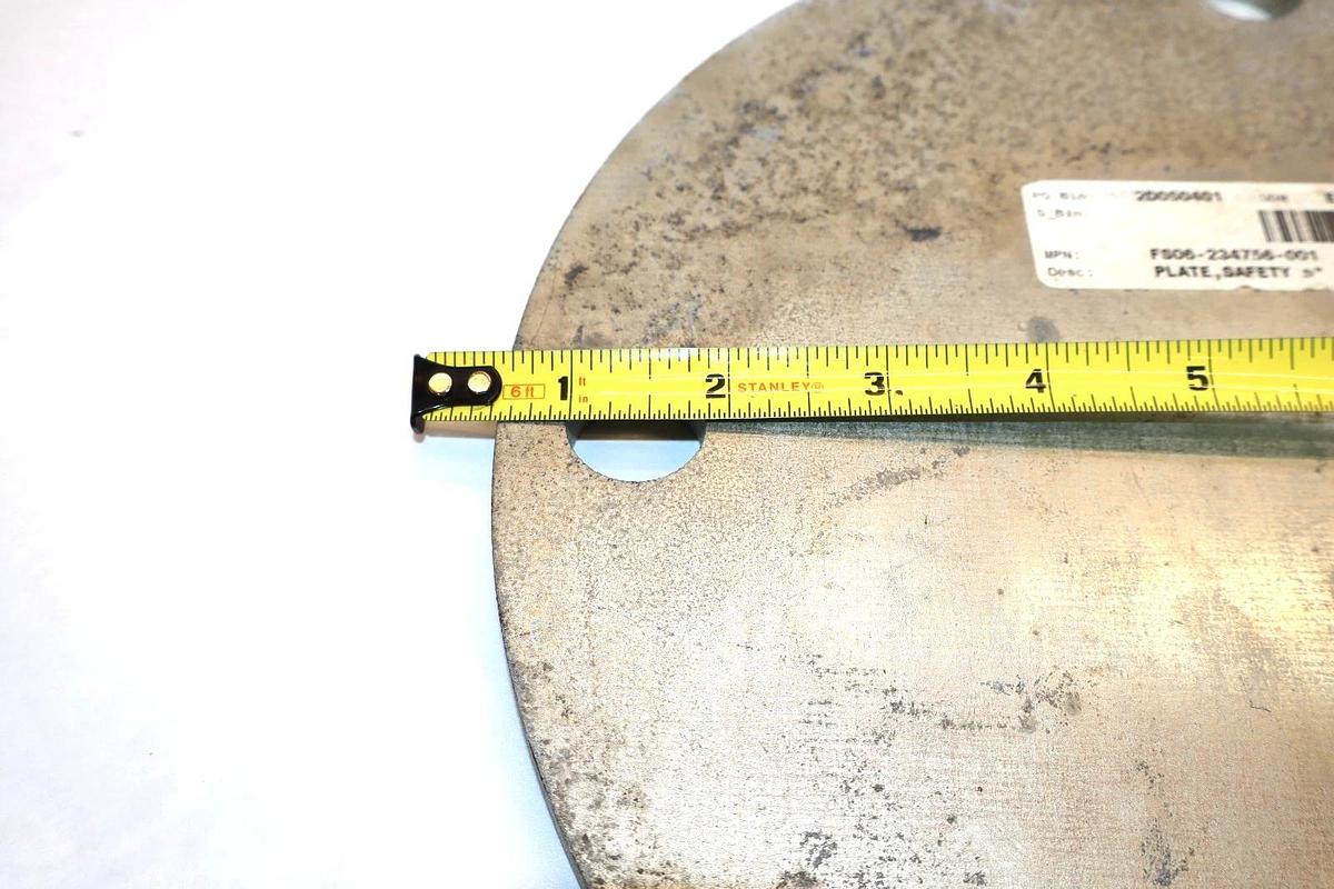 FS06-234756-001 , 11" Diameter 1/2" Thick Safety Plate (New)
