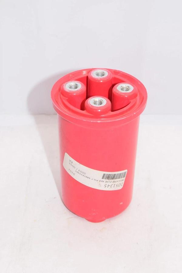 (NEW) 686C15G01 1051345 Indicator Standoff Fuse Red Poly Isolator 3/8"x16