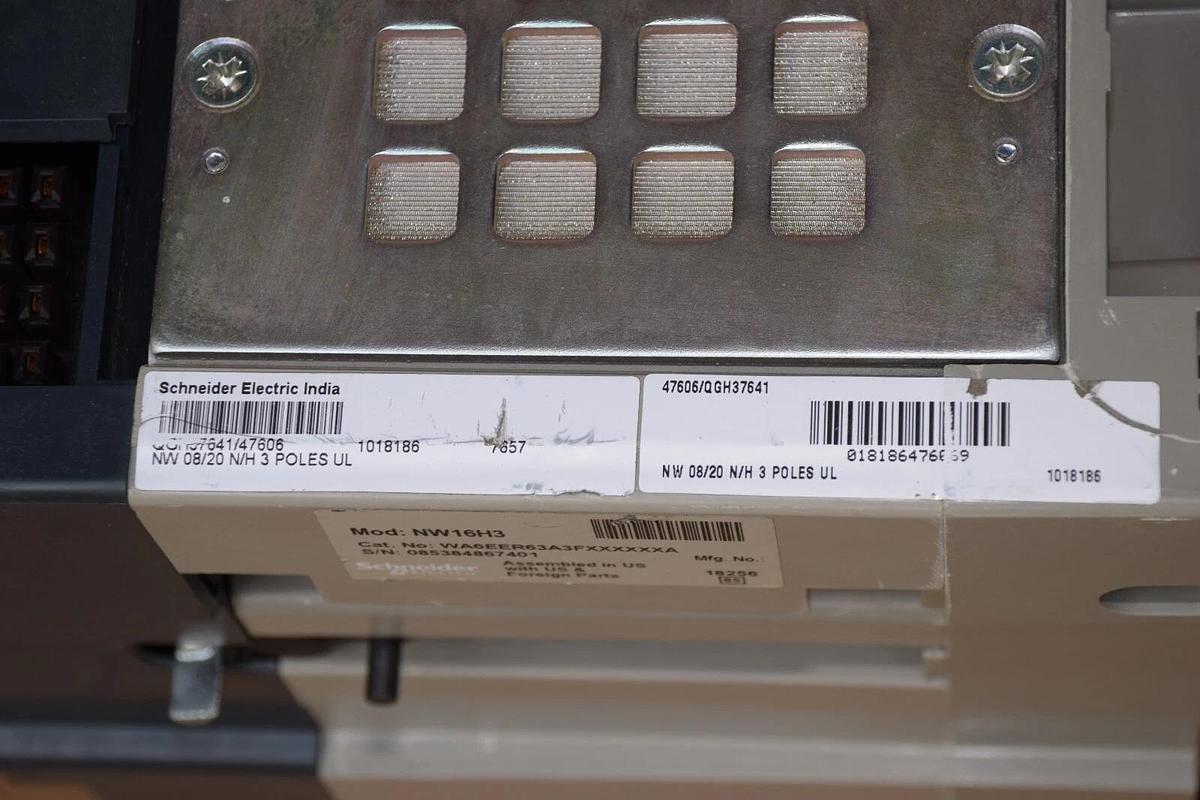 Square D Masterpact NW16H3 WA6EER63AFXXXXXXA 1600A 1600 Amp *NEW, DMG TAKE OUT*