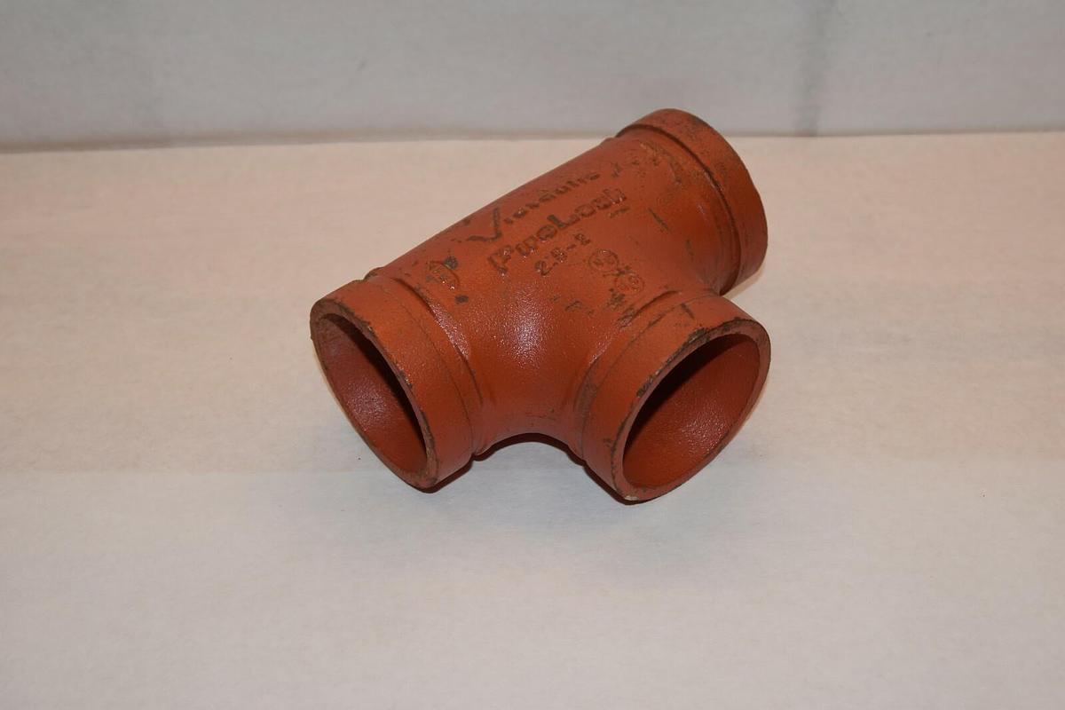 NEW (LOT OF 2) VICTAULIC FIRELOCK C-E=3" 77P 2.5-2 TEE