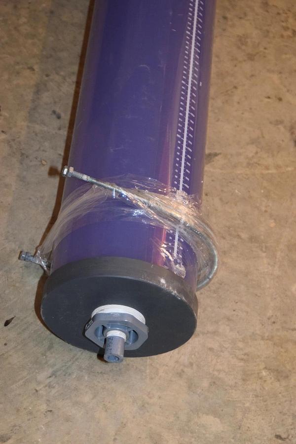 Used HARVEL ENVIROKING UV 6" SCH 40 0-20000mL  46"x7" Flow Tube sight flow gauge