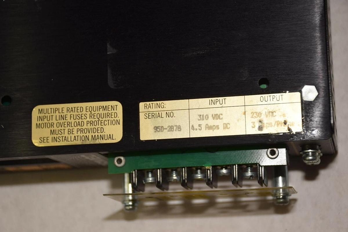 Used Ormec Servo Drive SAC-J763101 INPUT310VDC  4.5AMPS DC OUT 230VAC 3A PH