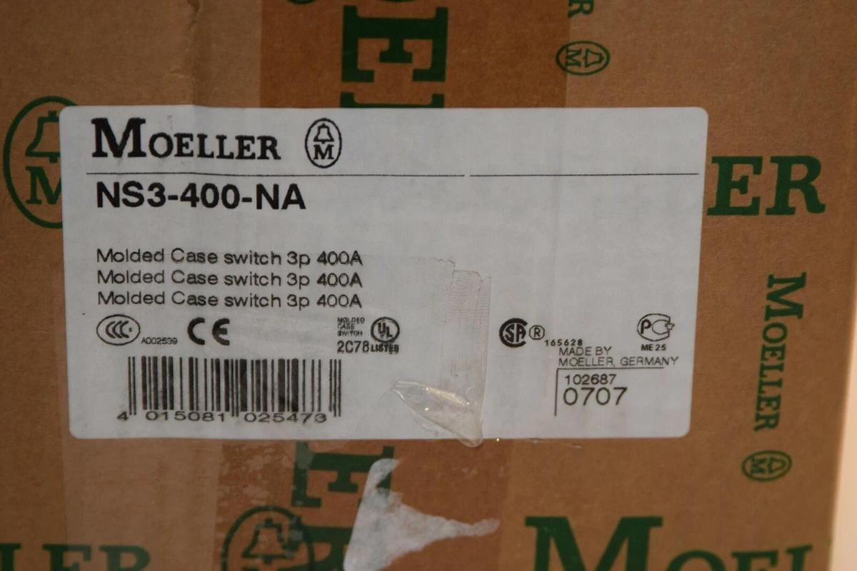 Klockner Moeller NS3-400-NA Molded Case Switch  400A 400 Amp