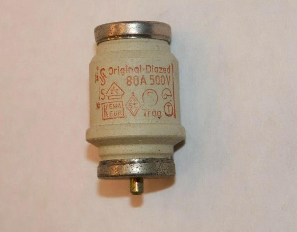 (NEW - Lot of 6) ORIGINAL DIAZED 80A 80Amp 500V Trag Fuse