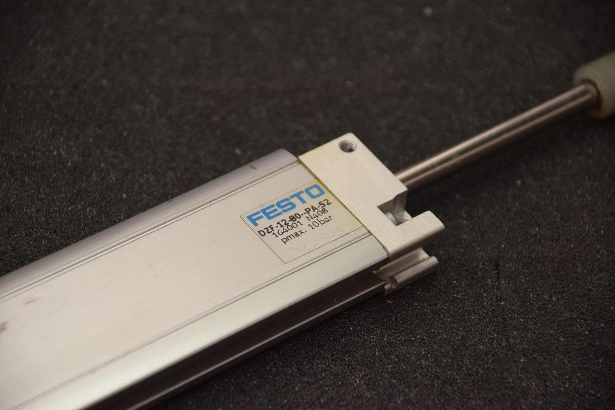 FESTO DZF-12-80-PA-S2 DZF1280PAS2 10 BAR SLIDE CYLINDER NEW