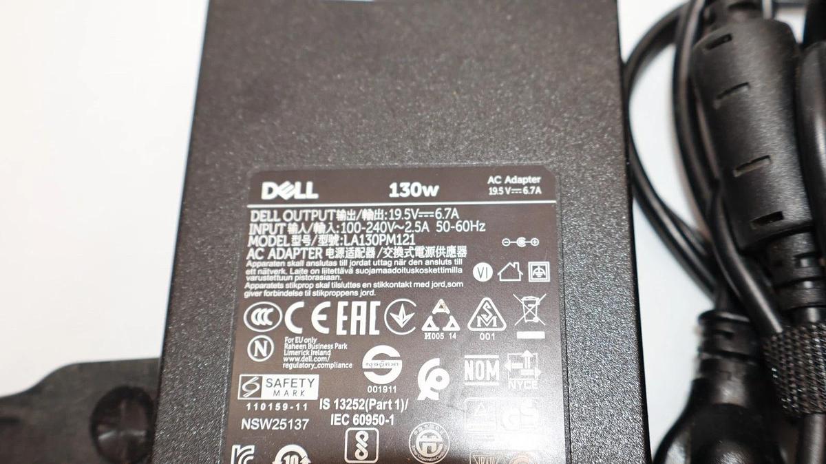 Used DELL LA130PM121 19.5V-6.7A , 130W AC Adapter