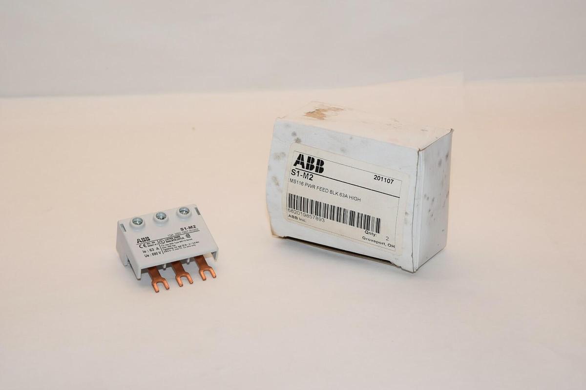 (NEW) ABB S1-M2 S1M2 MS116 Power Feed Block