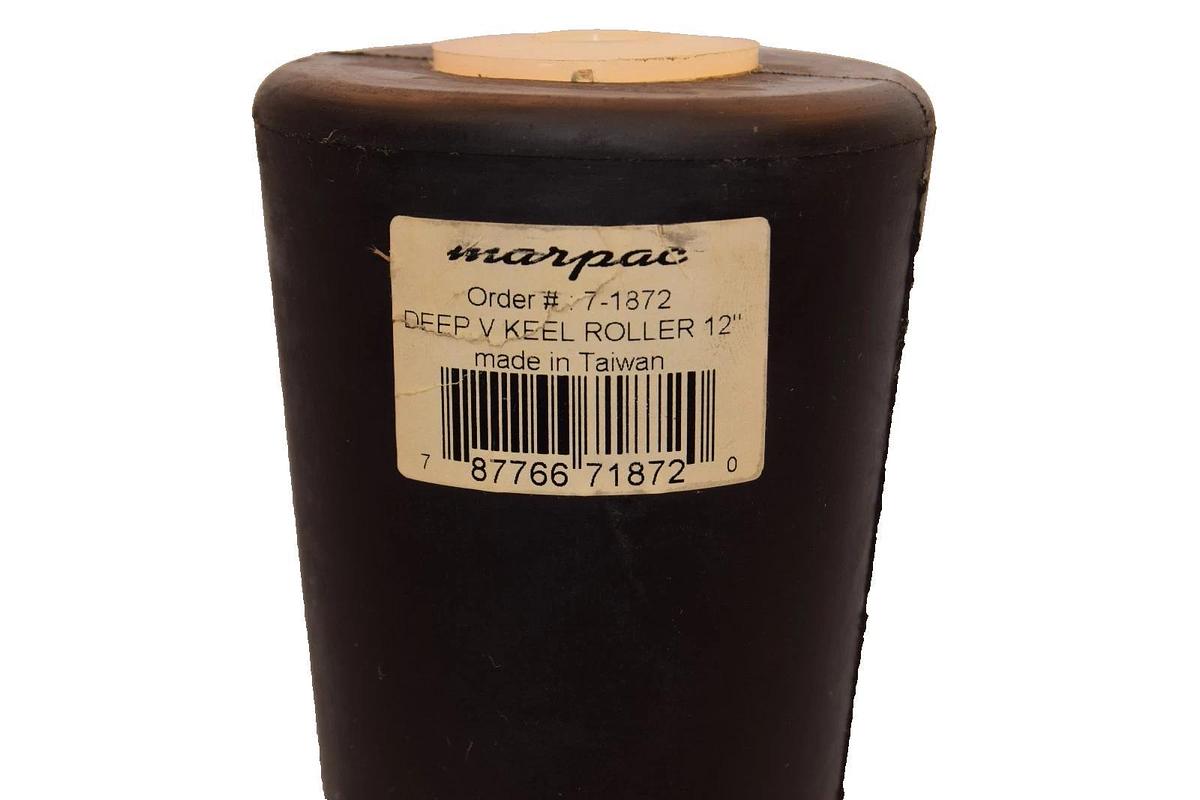 (NEW) MARPAC 7-1872 Deep V Boat Trailer Rubber Keel Roller 12" x 11/16"