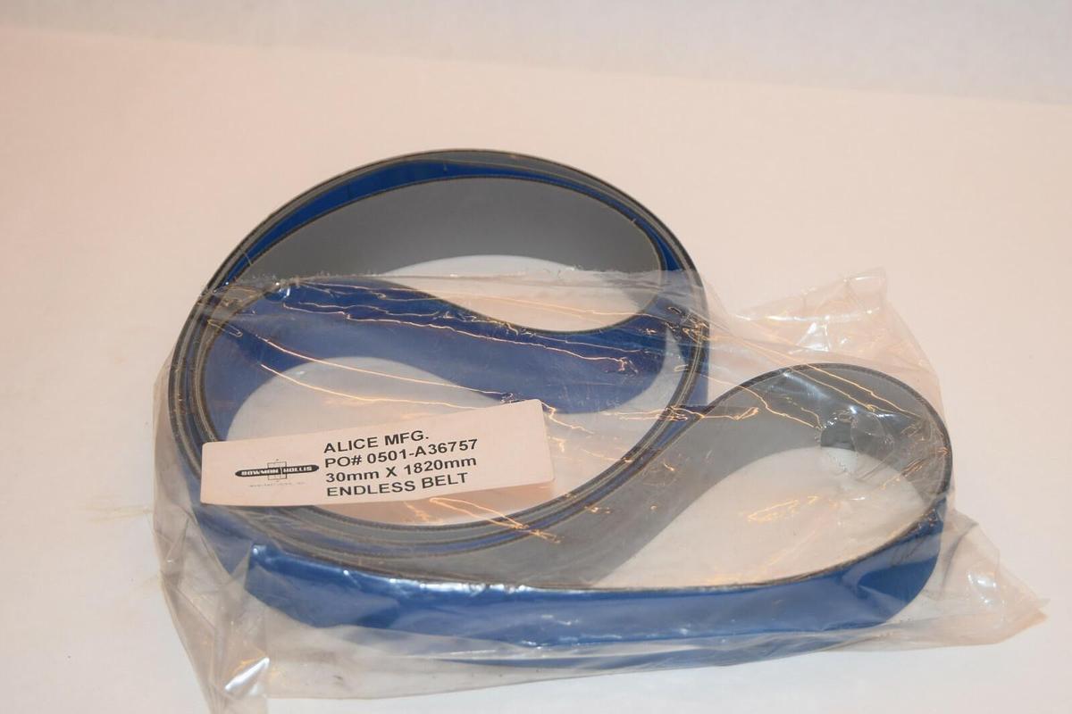 BOWMAN HOLLIS ALICE MFG. 0501-A36757 30mm X 1820mm Endless Belt *NEW