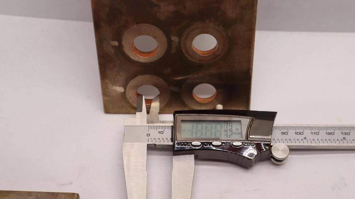 Used (Lot of 3) Copper Bus Bar 10" x 4" x 1/4" .25" thick  10x4x1/4 approx 9lb