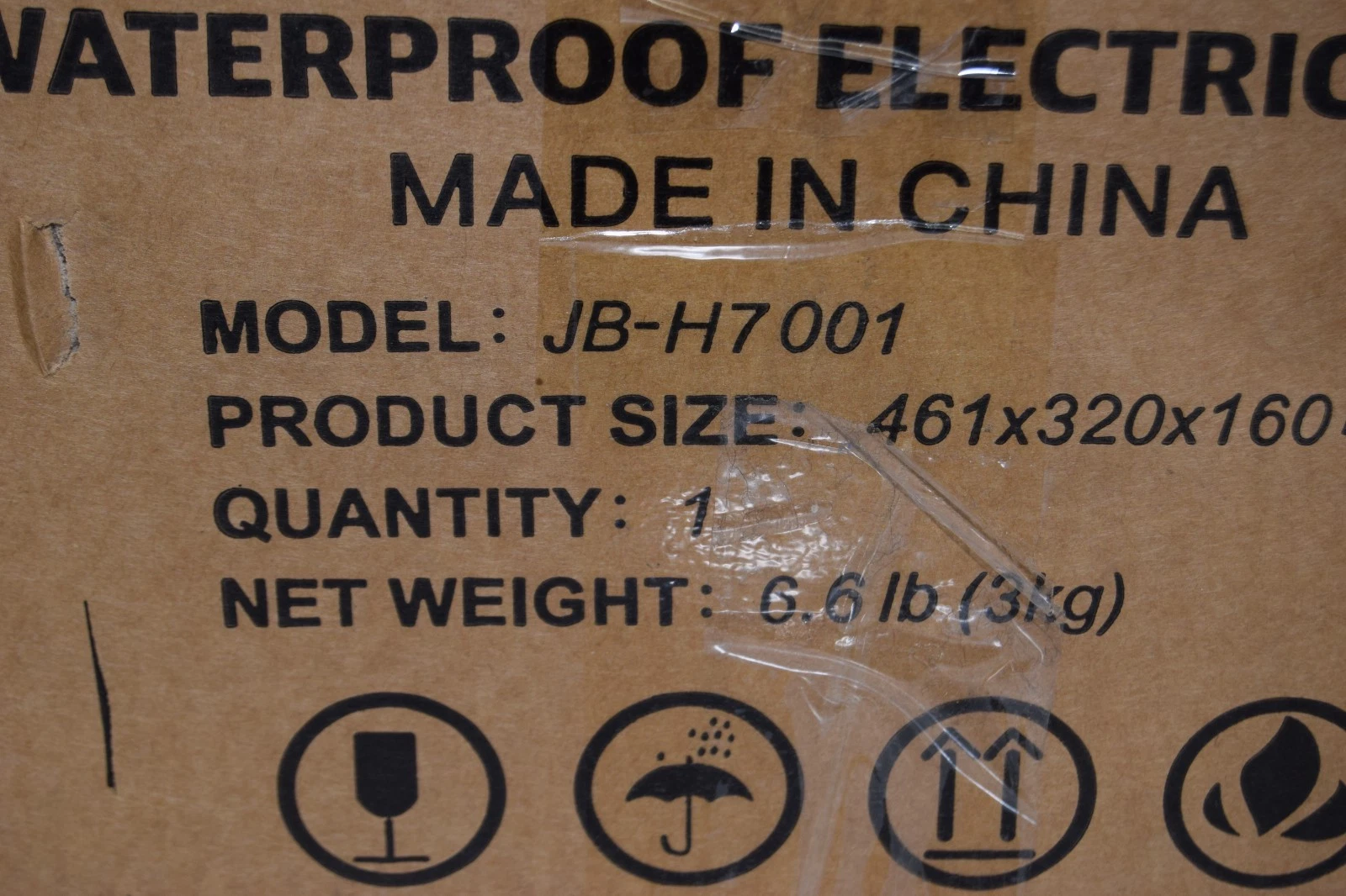 Akwscyby Waterproof Electrical Box 18x12.5x6" JB-H7001 JBH7001 (New)