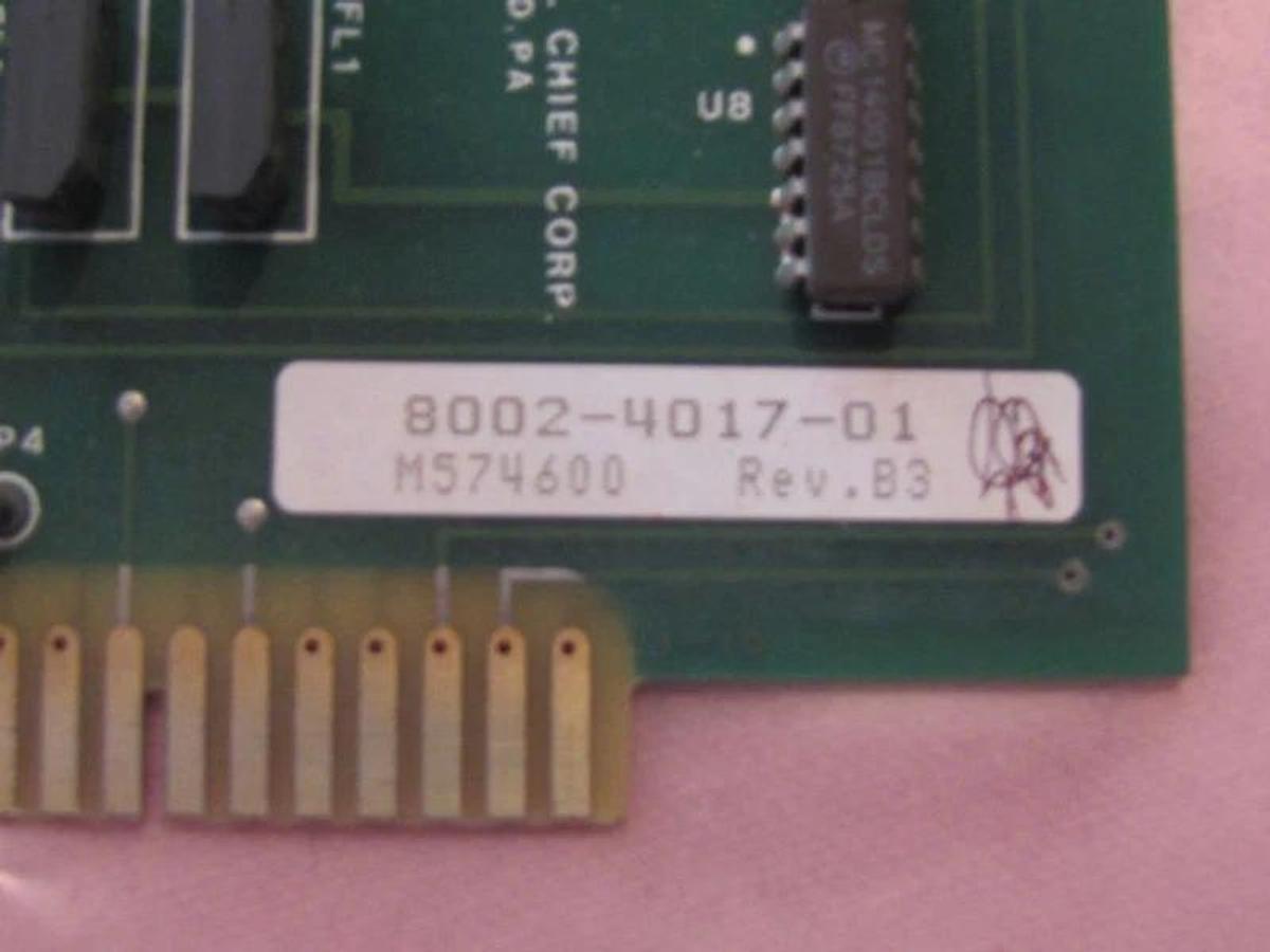 Used CONTROL CHIEF CORP BOARD CARD 8002-4017-01 8002-4017 B3