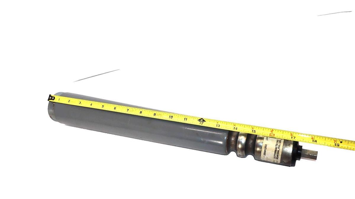 118480 , 20TTPRBGCTDZAX 17" Tapered Round Groove Conveyor Roller 7/16" Hex (New)