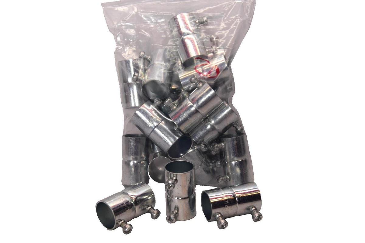 (Lot 20) EATON HALEX TOPAZ Assorted Brands 3/4" EMT Set Screw Type Coupling NEW