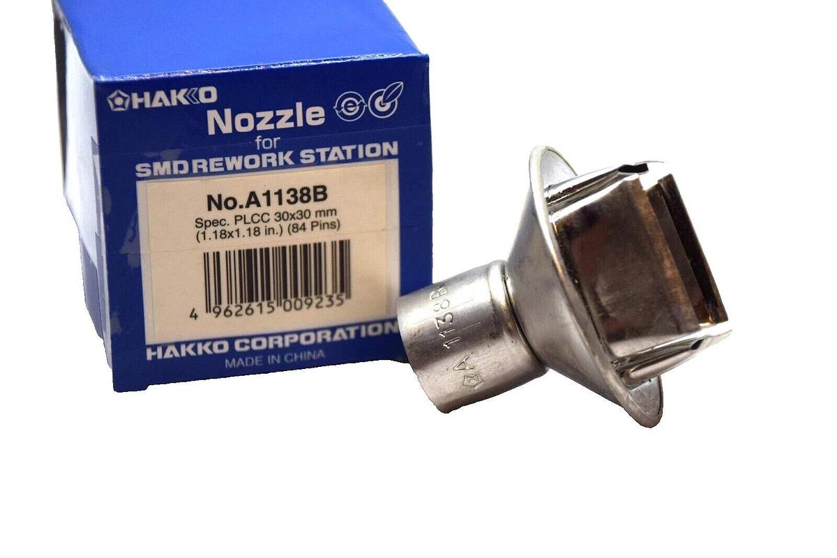 (NEW) HAKKO CORPORATION A1138B 30x30mm Hot Air Desoldering Nozzle