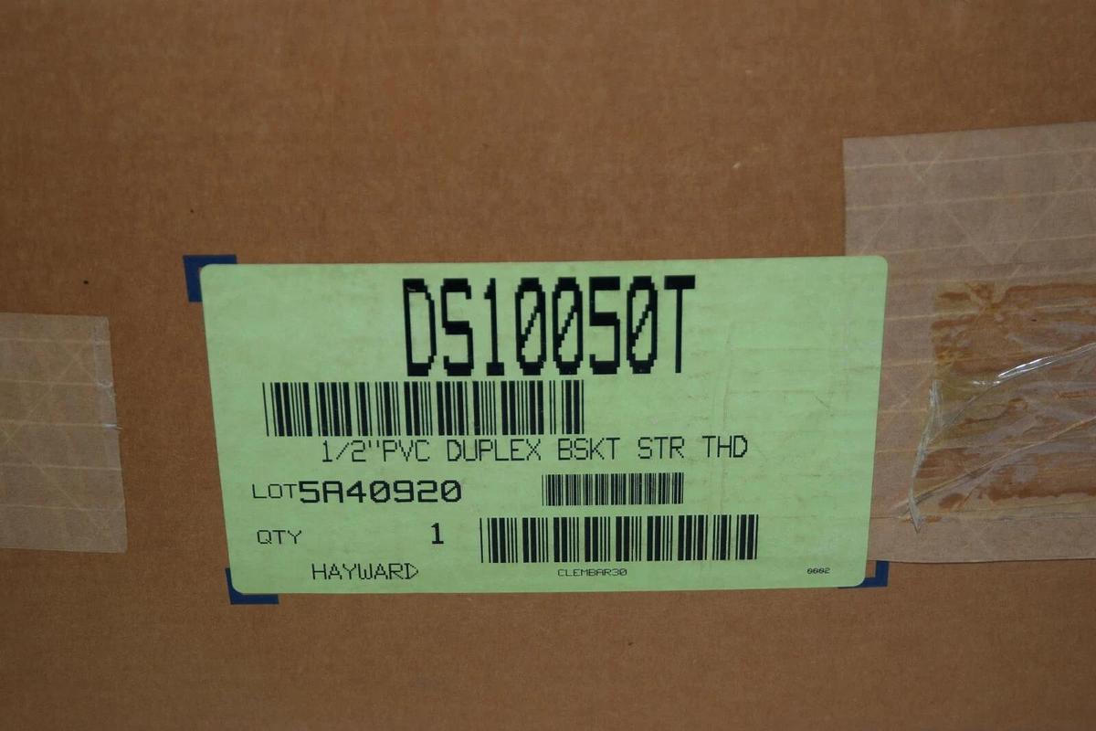 (NEW) HAYWARD  DS10050F 1/2” PVC Duplex Basket Strainer (Baskets not Included)