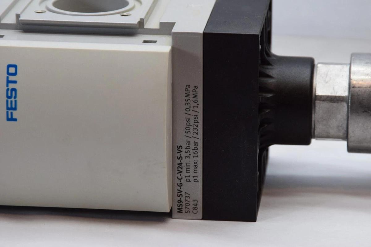 (NEW) FESTO MS9-SV-G-C-V24-S-VS 3.5-16Bar Soft Start/Quick Exhaust Valve
