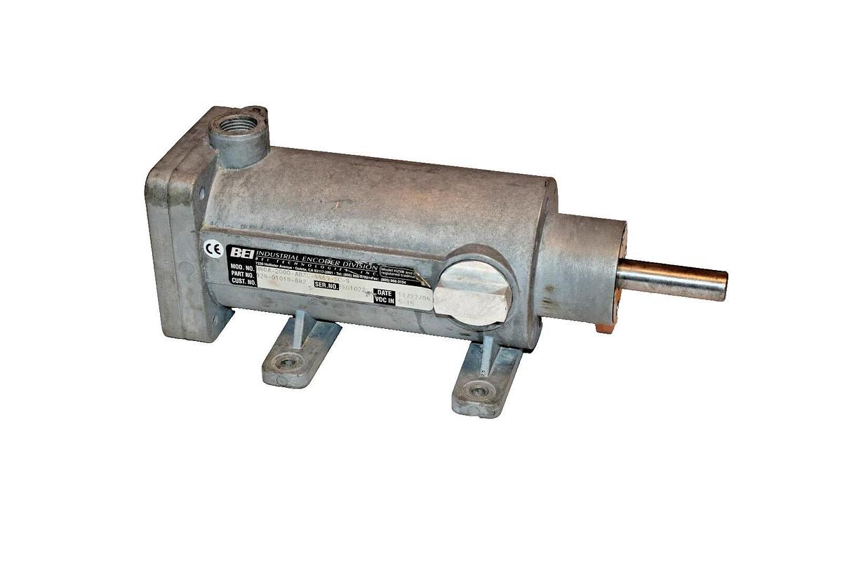 Used BEI Encoder 924-01018-842 H40A-2000-ABZC-4469-SC-S 5-15VDC MODEL H25