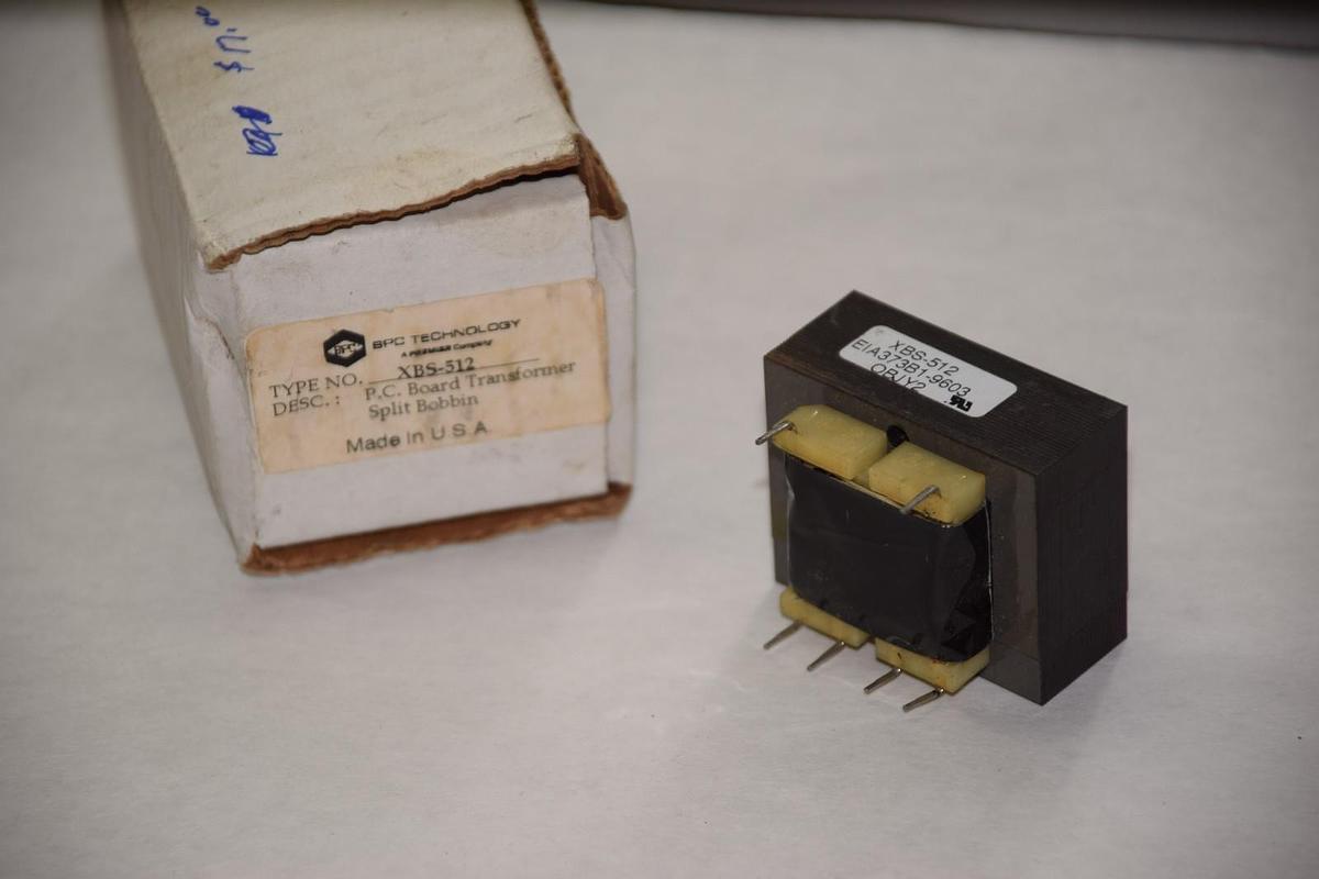 SPC TECHNOLOGY XBS-512 XBS512 P.C. BOARD TRANSFORMER SPLIT BOBBIN NEW