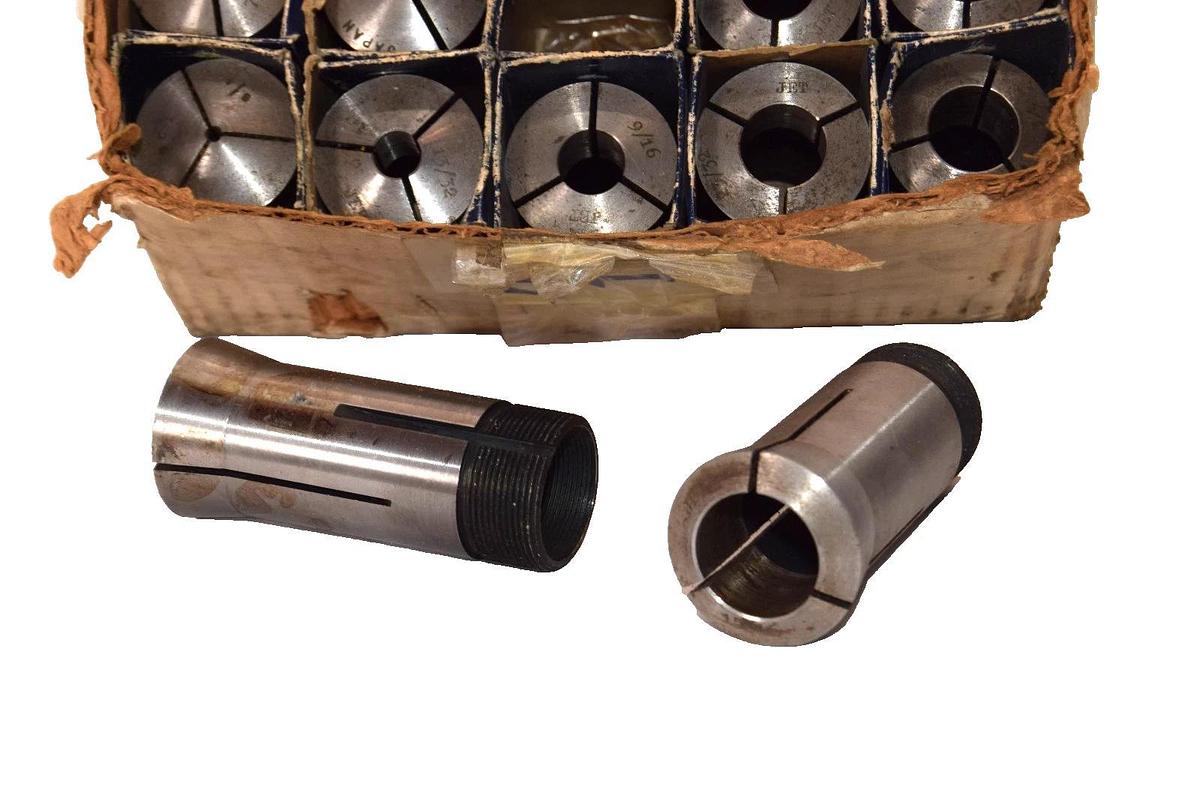 Used (Lot 25) JET 5C Collet Assorted Sizes 3/16, 1/2, 17/32, 3/4, 5/16, 13/16