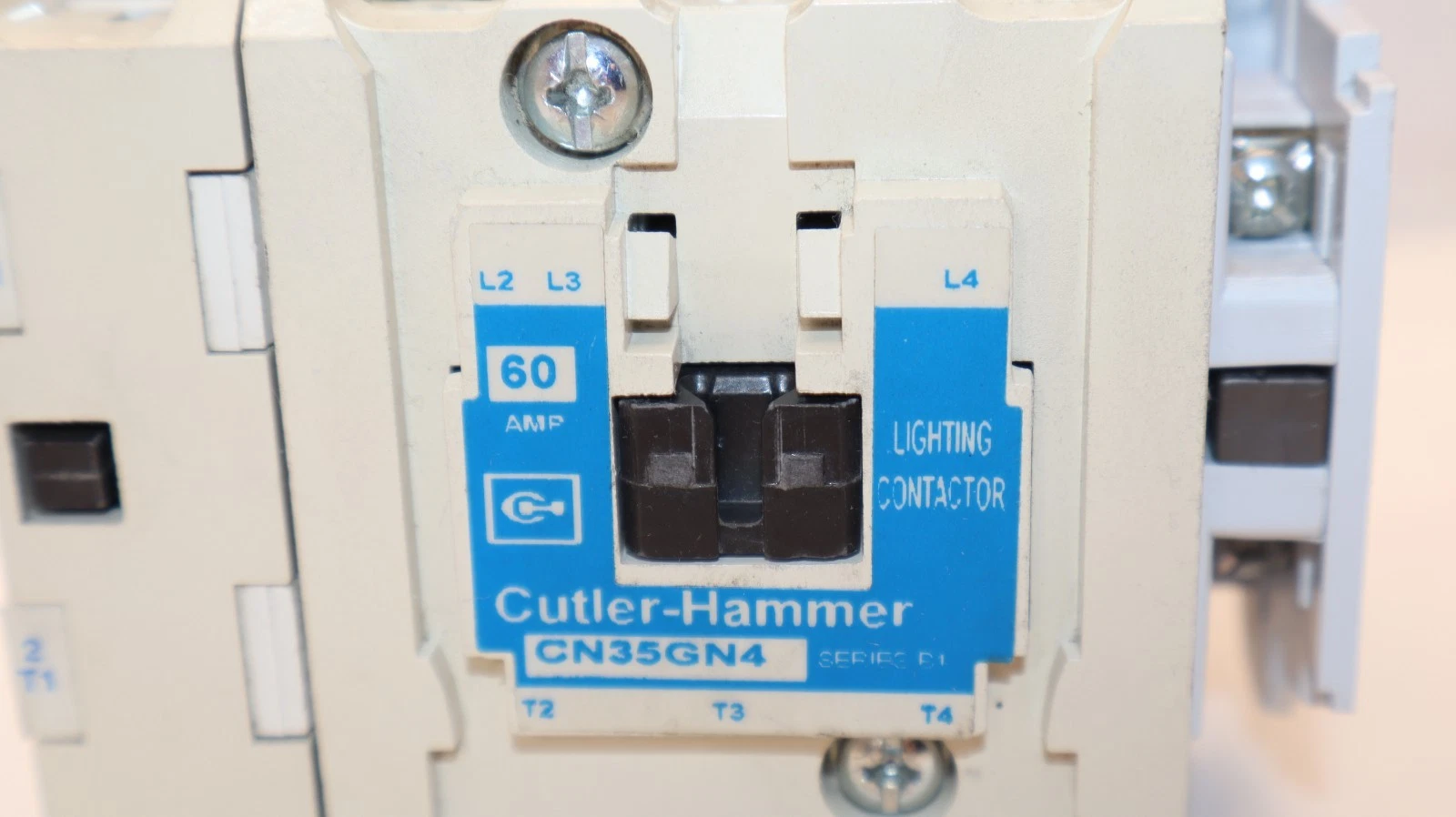 Used Cutler Hammer Lighting Contactor Ser B1 60A Amp CN35GN4 W/ C320KGS1 & T0808 120V