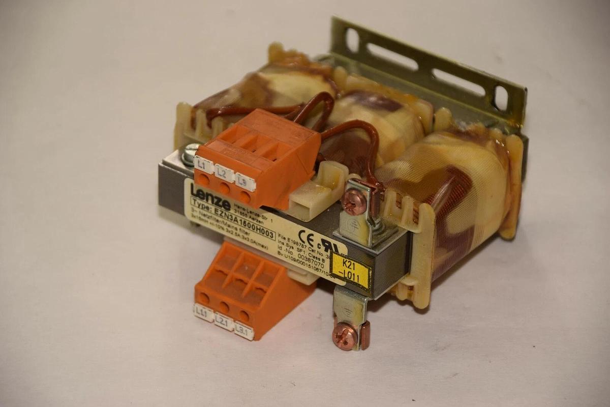 Used Lenze EZN3A1500H003 3x15mH +/-10% 3 x 2,5A Mains Line Filter Transformer