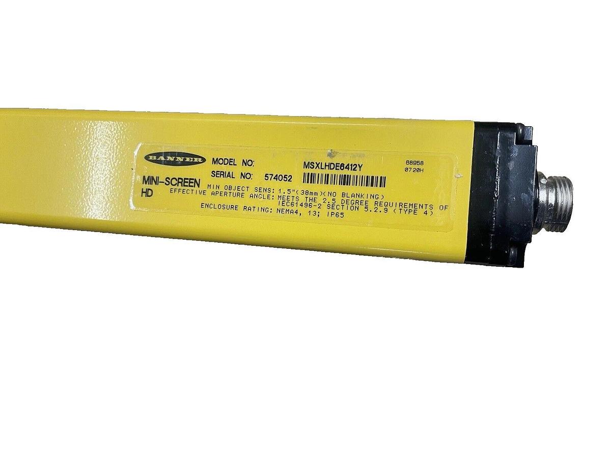 Banner MSXLHDR6412Y Light Curtain Mini-Screen (NEW)