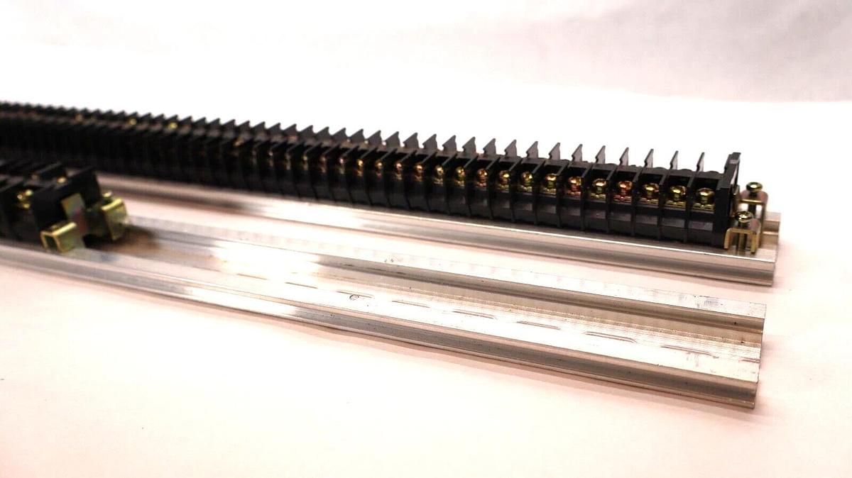 Used (Large Lot) RITTAL Terminal Blocks on DIN Rails CT-15S CT-15L CT-15/S CT-15/L