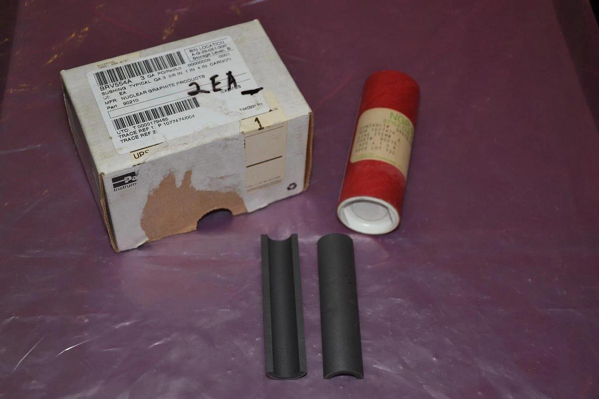 Box of 2 Parker Nuclear Graphite Products 90210 BRV554A Carbon Bushing Valve NEW
